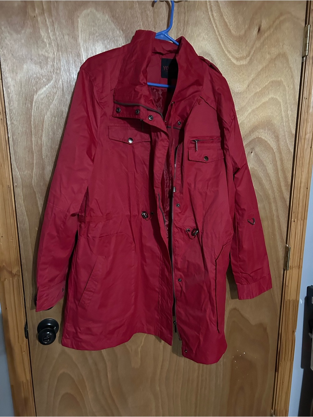 Women’s Red Lightweight Utility Jacket
